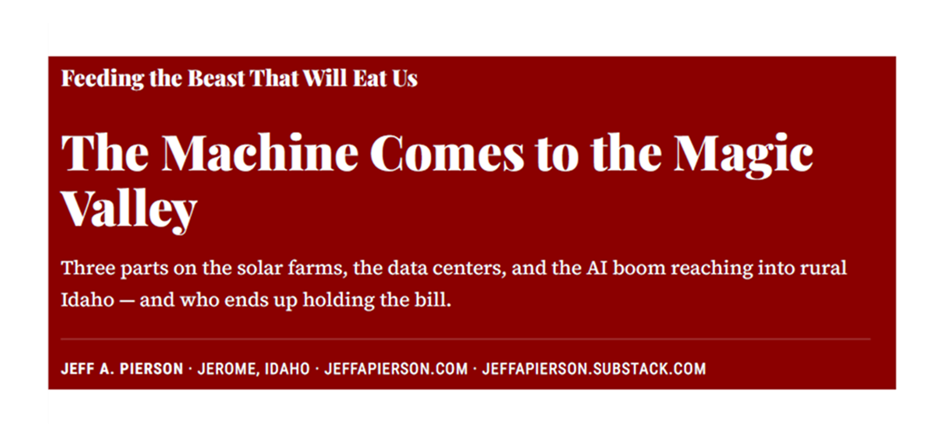 The Machine Comes to the Magic Valley