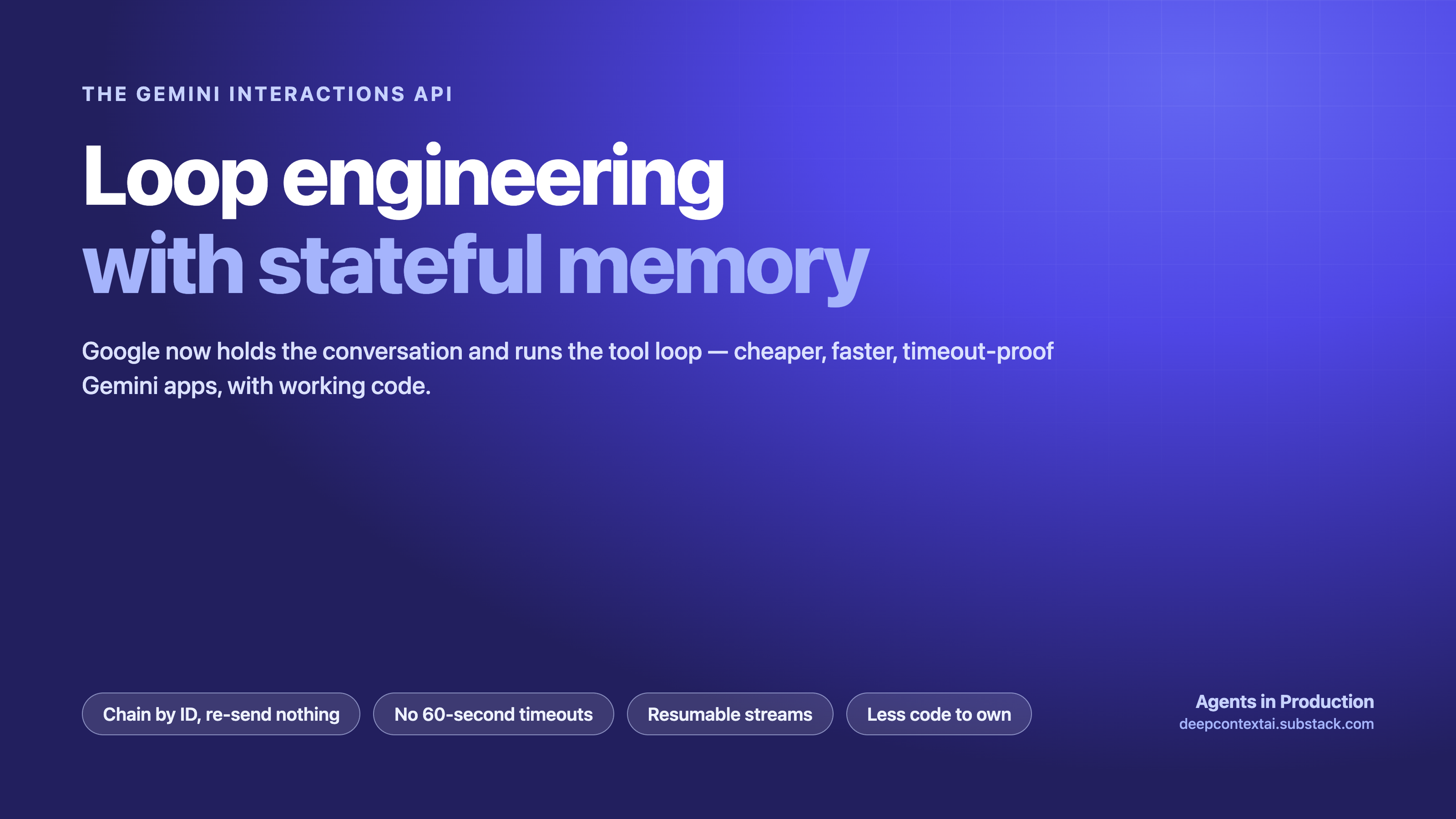Loop Engineering with Stateful Memory: The Gemini Interactions API