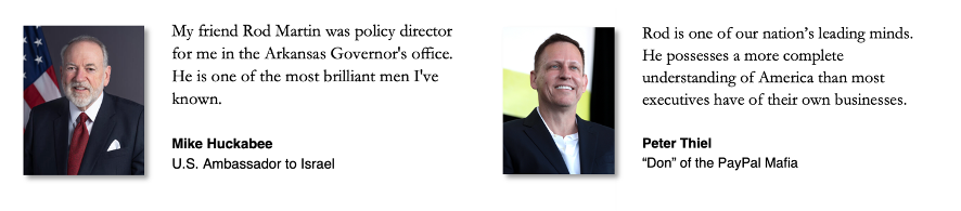 About Rod D. Martin - by Rod D. Martin