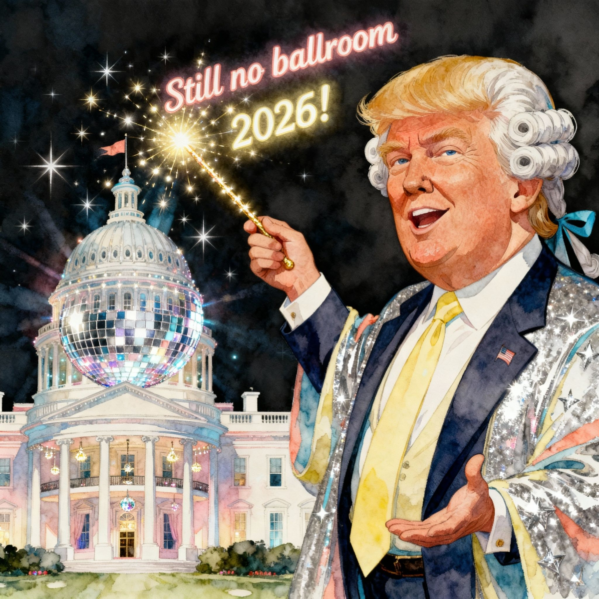 Magick Mica Trump parody art
