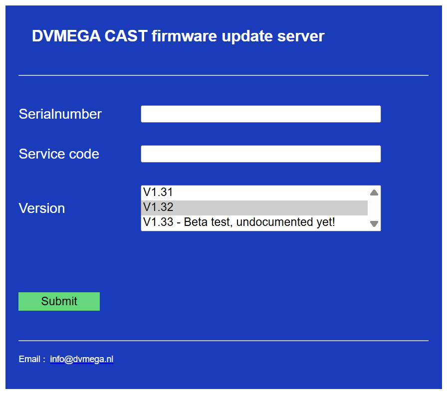 Firmware updates are available online