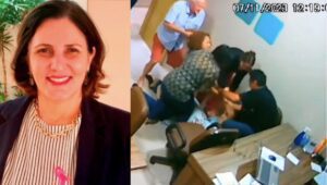 Vídeo mostra agressões de presidente do Sinjur contra colegas em sala; vítimas registraram boletim de ocorrência