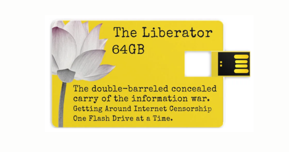 The Liberator - Our UNCENSORABLE, Credit Card-Sized Flash Drive Exposing the Organized Crime "Government"