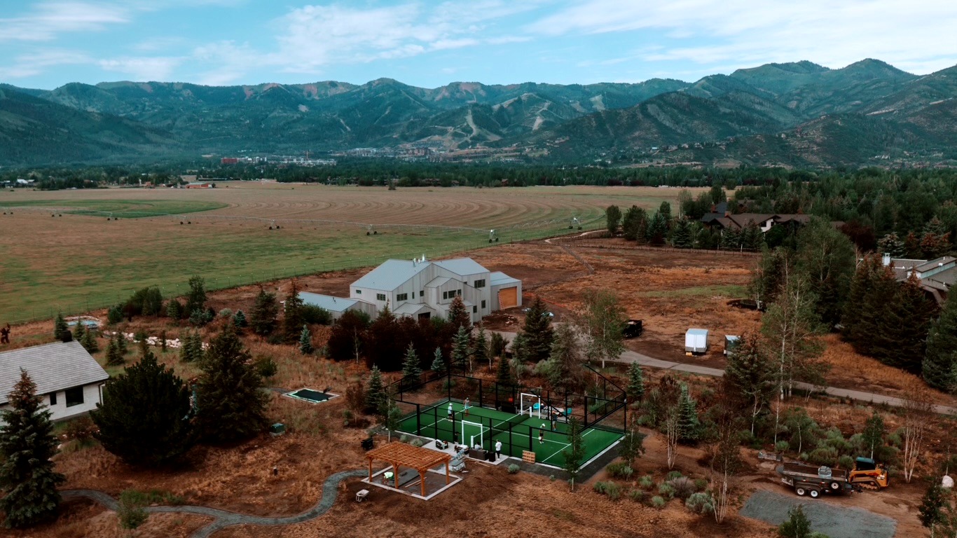 A padel court in Park City, UT