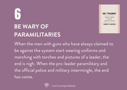 day 6: be wary of paramilitaries