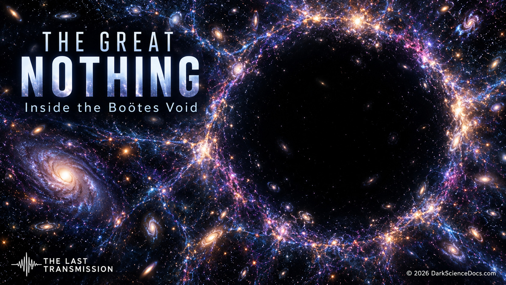 The Great Nothing: What If Your Galaxy Was Trapped Inside 330 Million Light-Years of Emptiness?