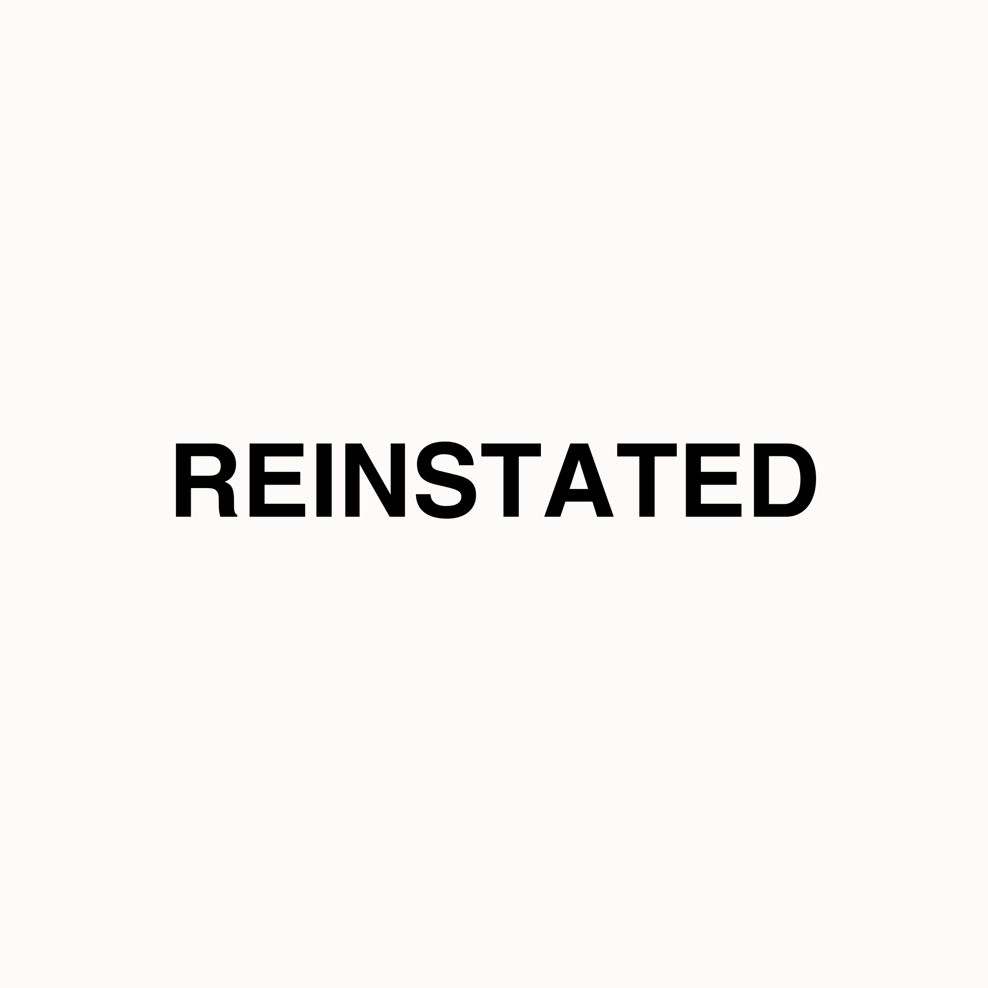 Substack profile picture for @reinstated