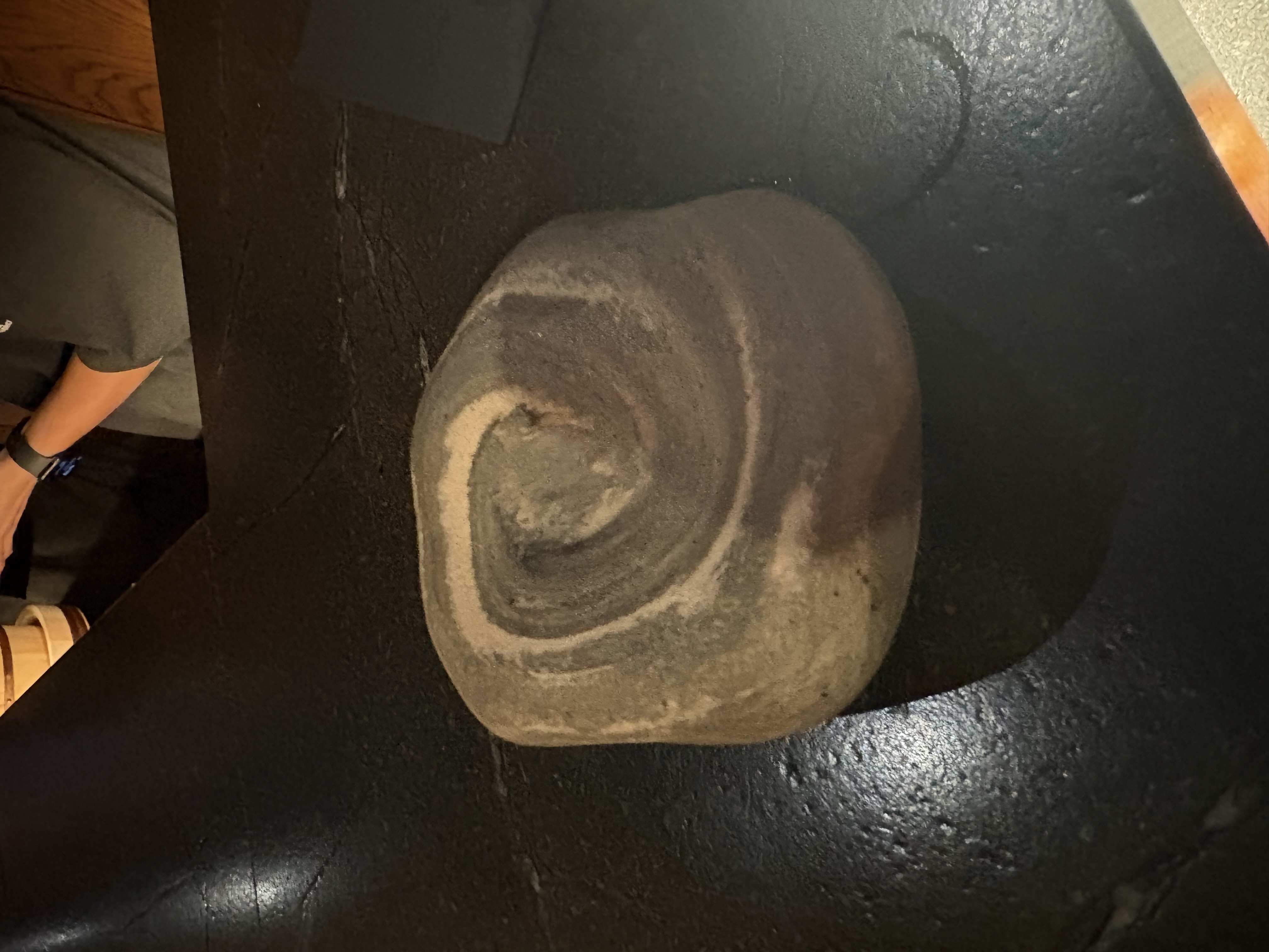 Carlos Delgado went to Peru to hand select the stones the handrolls would be served on