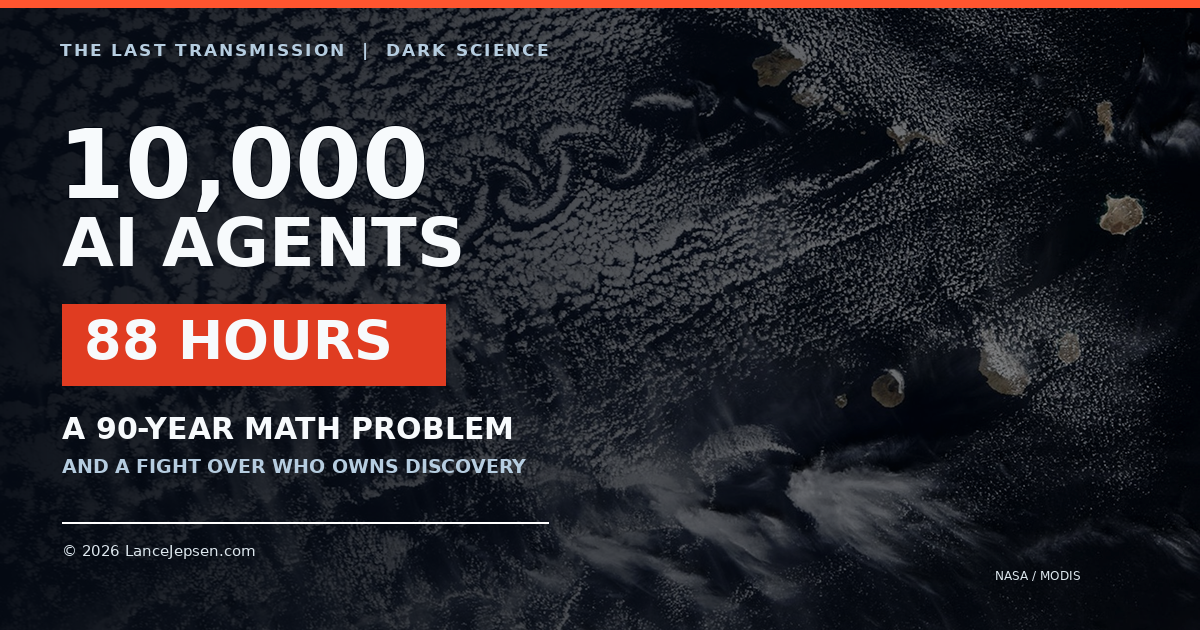 10,000 AI Agents Say They Cracked a 90-Year-Old Problem in 88 Hours. Then the Human Fight Began.