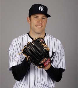 This is a 2012 photo of David Phelps of the New York Yankees baseball team. This image reflects the Yankees' active roster as of Monday, Feb. 27, 2012, when this image was taken. (AP Photo/Matt Slocum)
