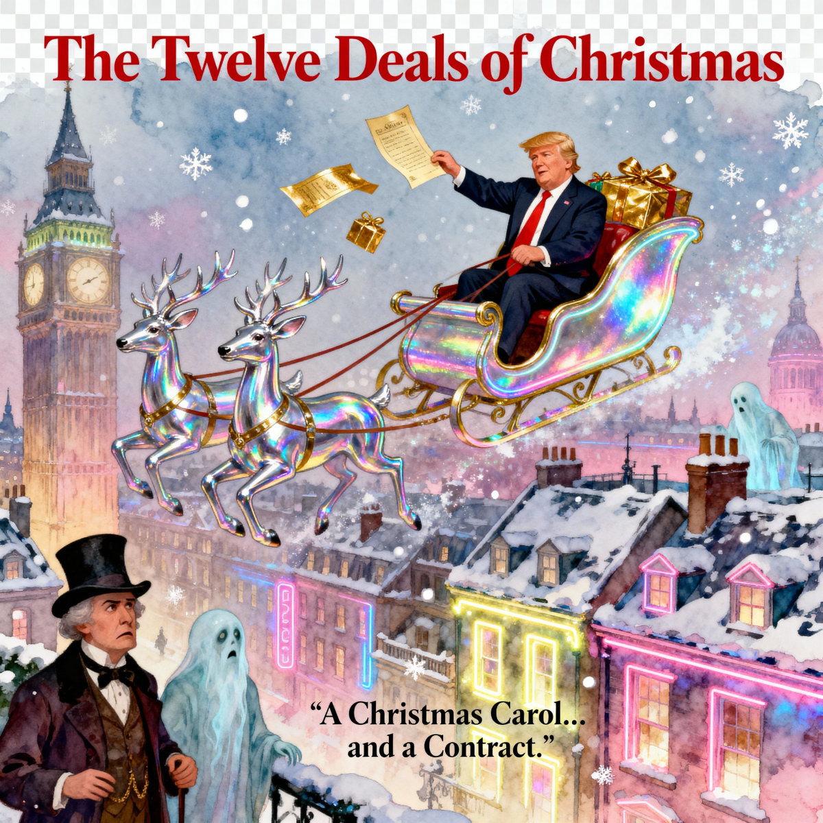 Magick Mica Trump parody art