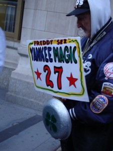 Freddy Sez at '09 Ticker Tape Parade