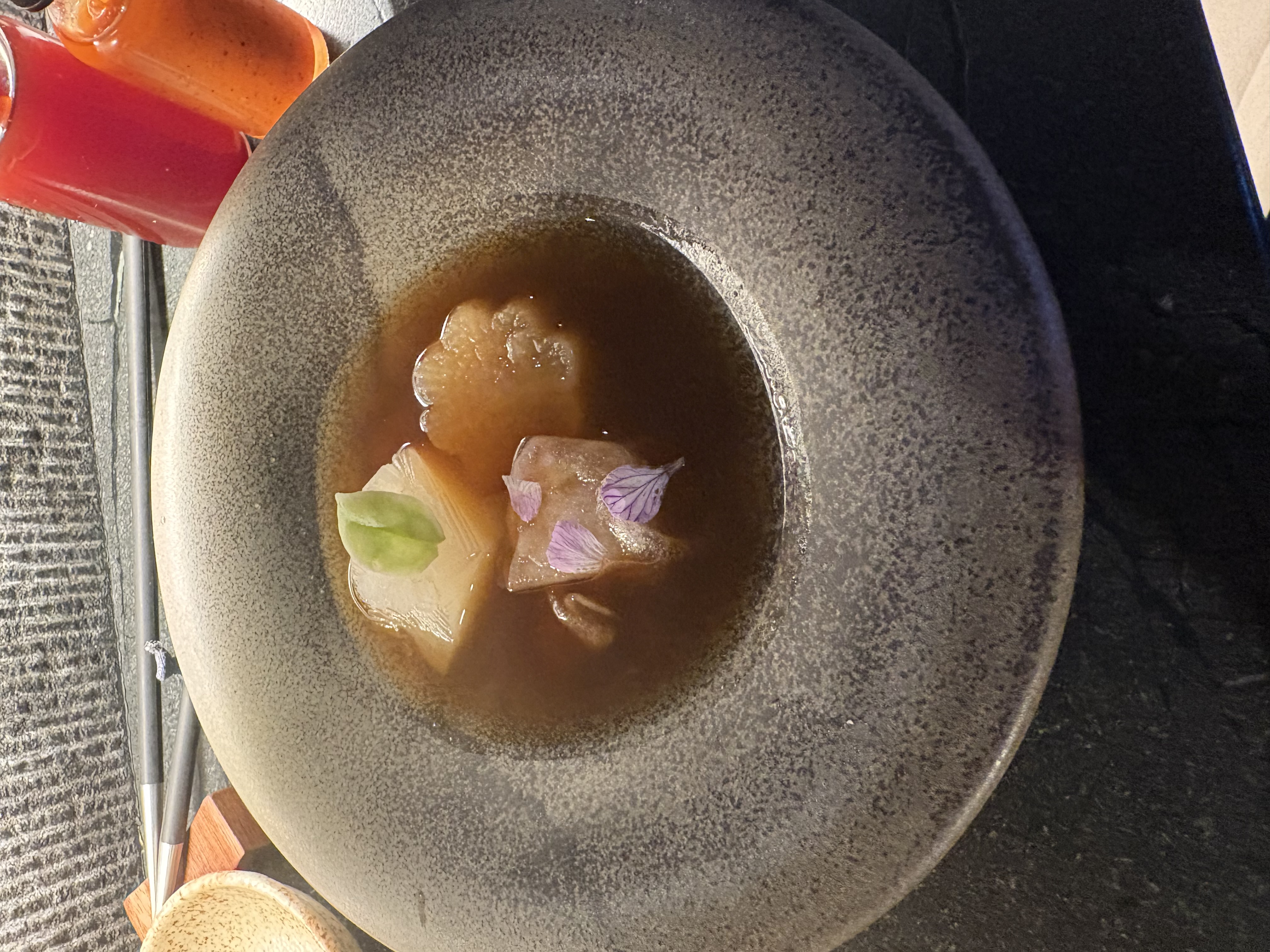 Ceviche mixto and daikon daikon