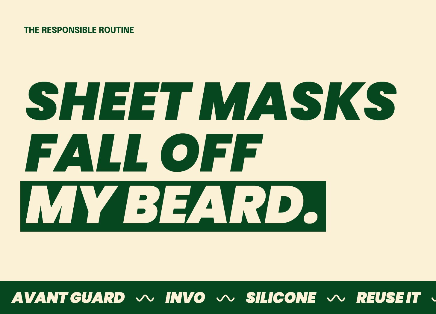 Sheet Masks Fall Off My Beard. This Silicone One Doesn't.
