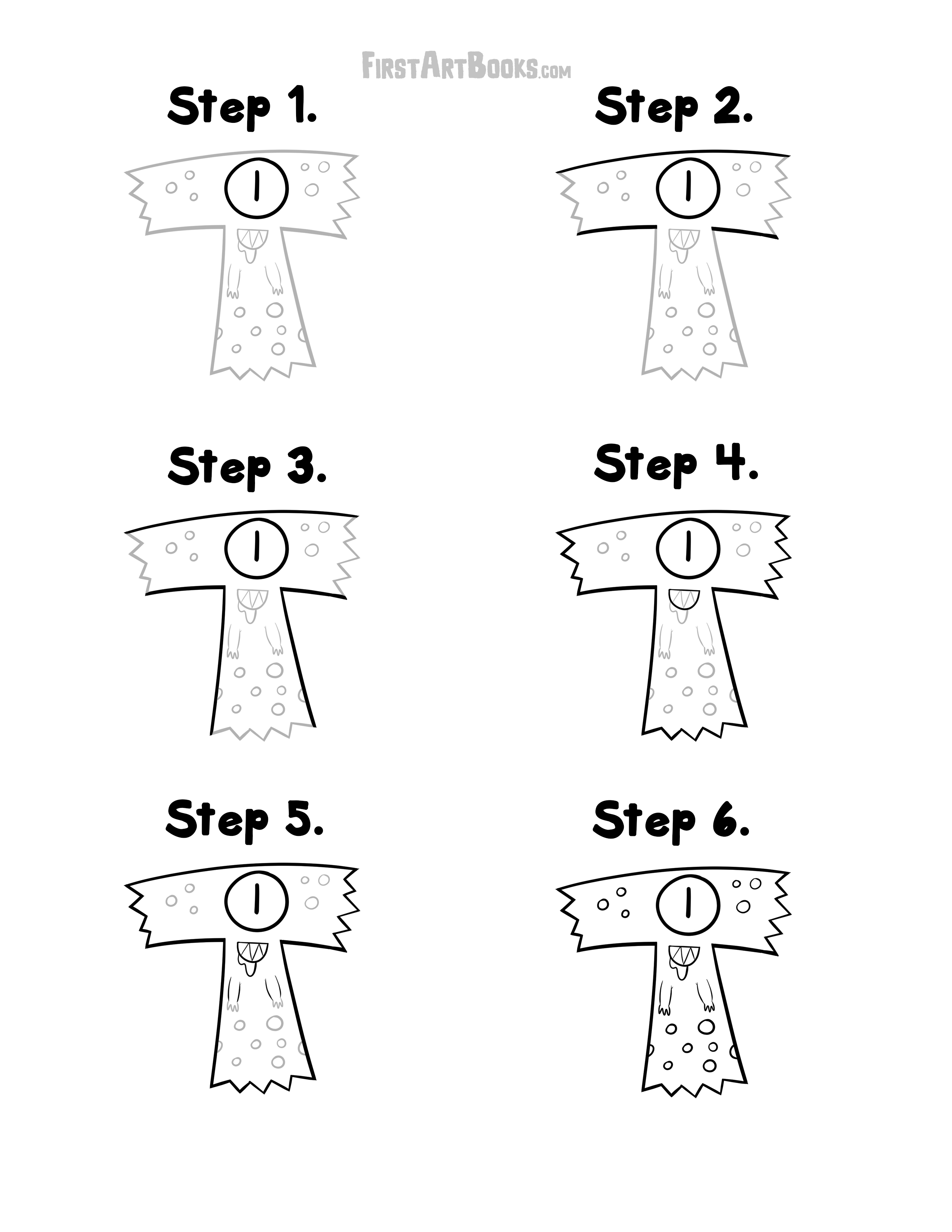 Free Activity Page: Alphabet Monsters - The Letter T - Draw Your ...
