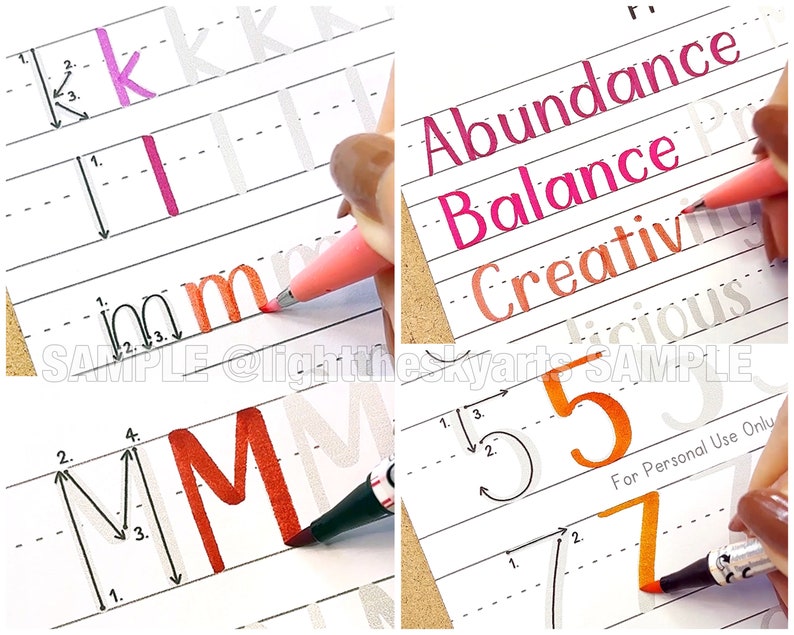 Resource Spotlight: Handwriting and Brush Lettering Planner Practice ...