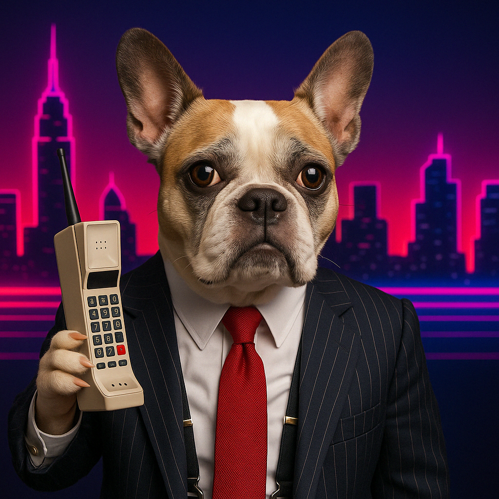 AI-generated image of Meadow as a Wall Street executive by ChatGPT