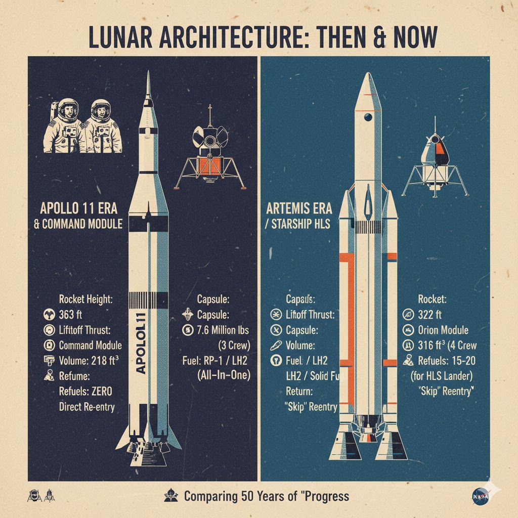 Artemis II vs Apollo 11. Artemis II-Orion (now proven to be a fraud) disproves the Apollo Moon Landings. All theatre. No physics. Time to close NASA.