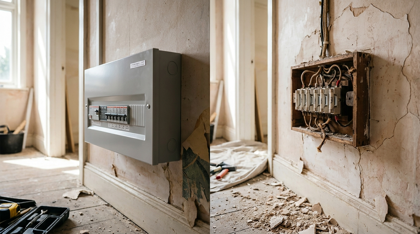 "Just stick a new fuse box on it"... why a new consumer unit won't fix knackered old wiring
