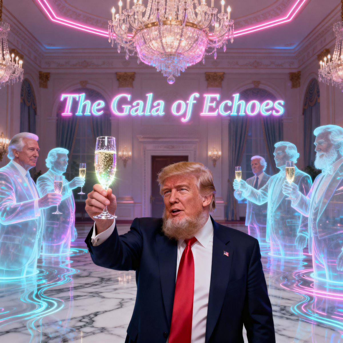 Magick Mica Trump parody art