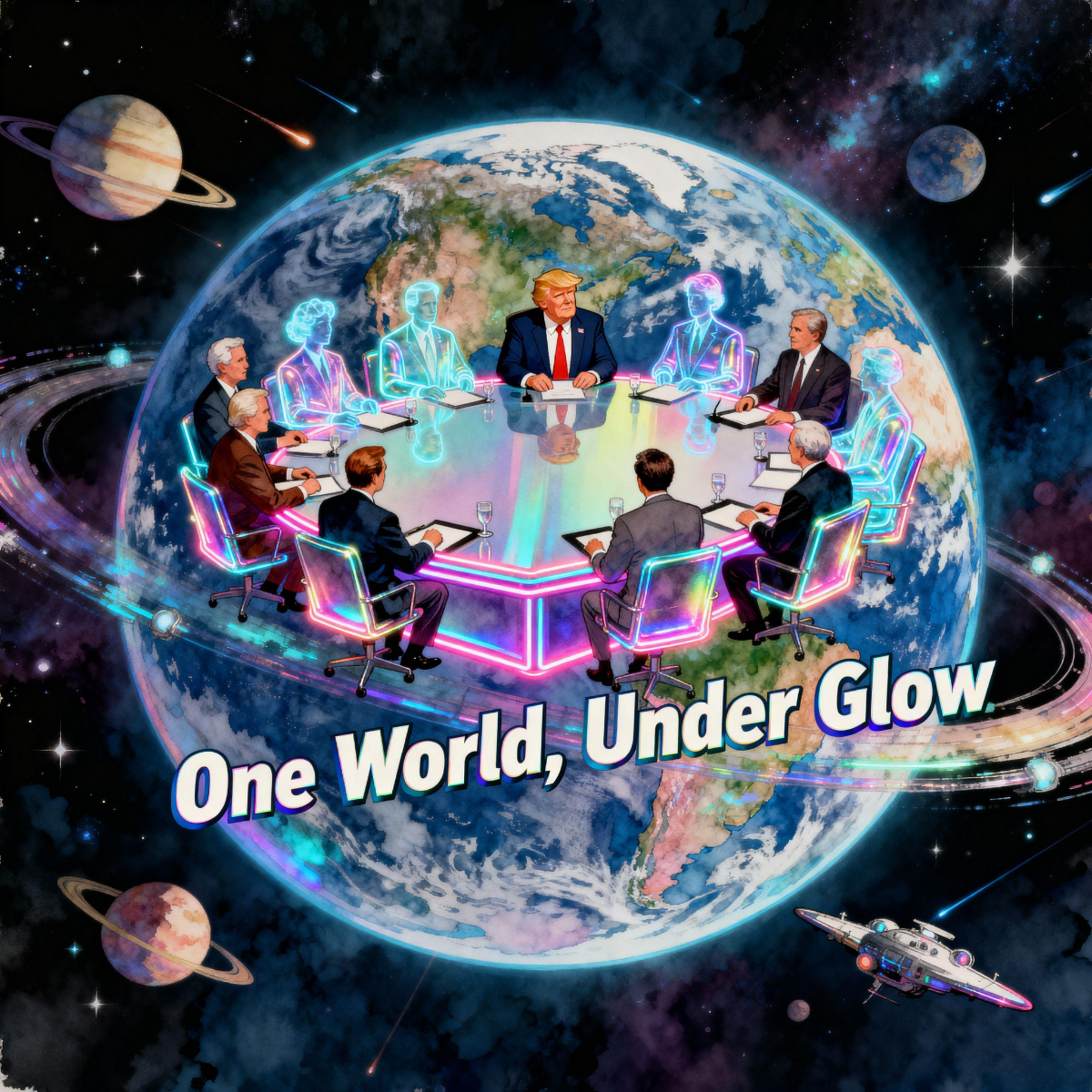 Magick Mica Trump parody art