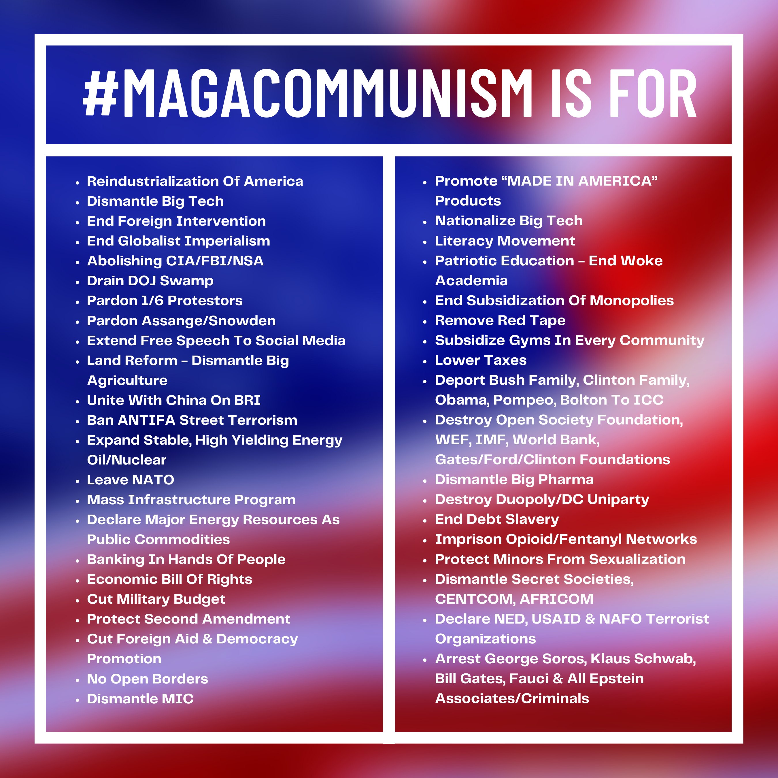 True Communism MAGA Communism: The Good, The Bad, and The Ugly