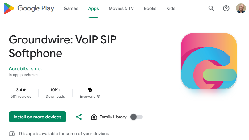 Groundwire application on Google Play