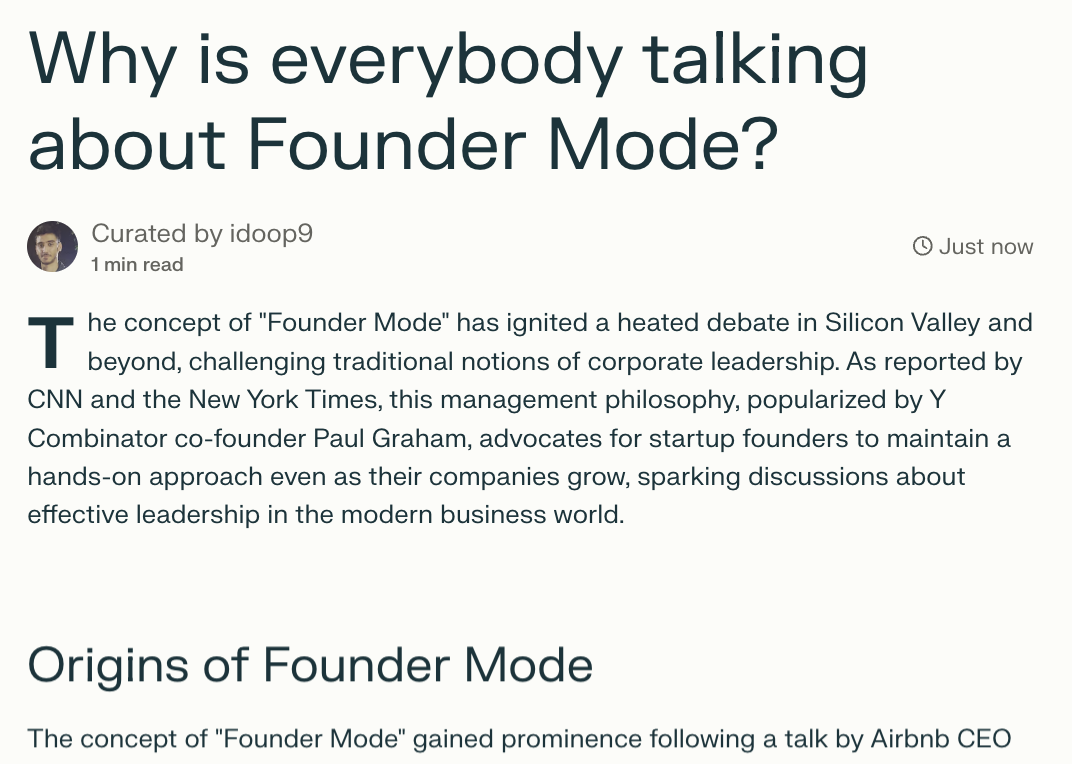 What the hell is Founder Mode?