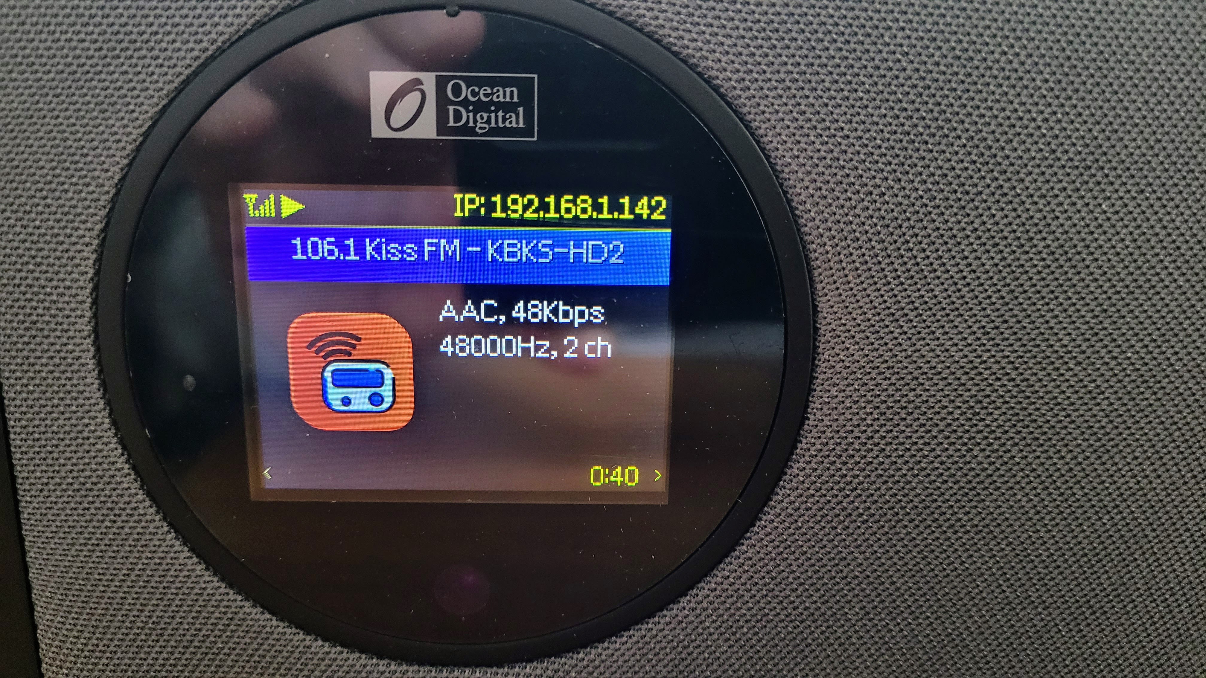 Ocean Digital WR-390 screen