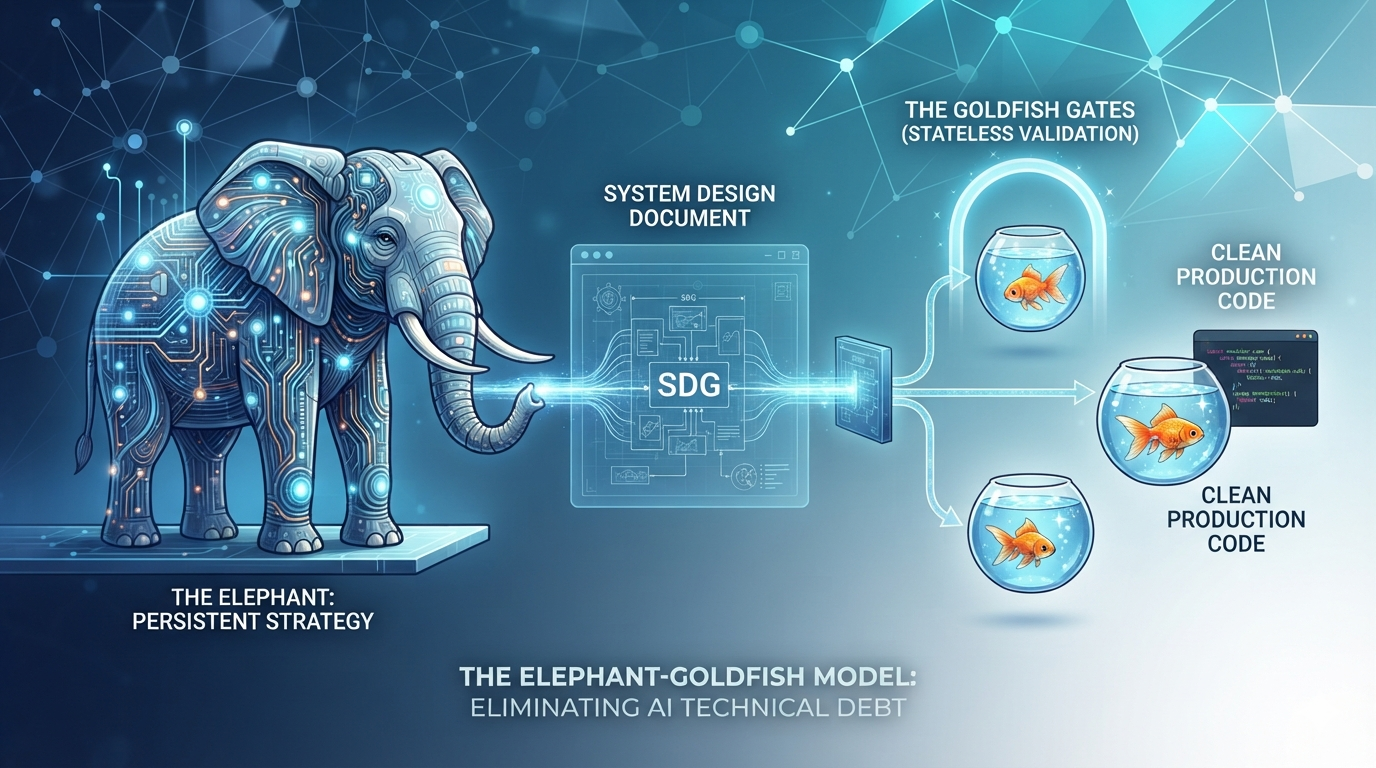 The Elephant-Goldfish Model