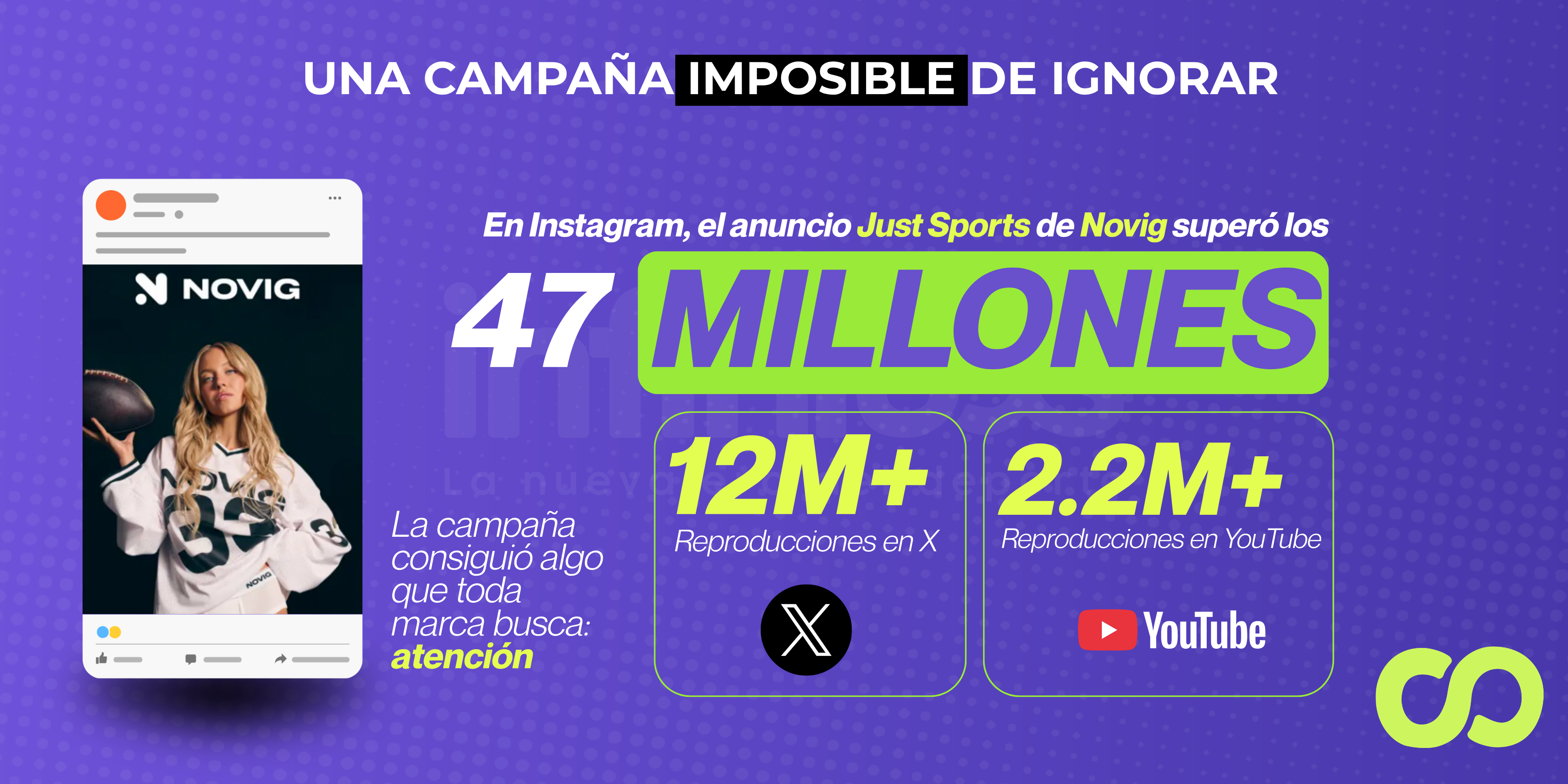 Cifras de la campaña Just Sports: 47 millones de reproducciones combinadas