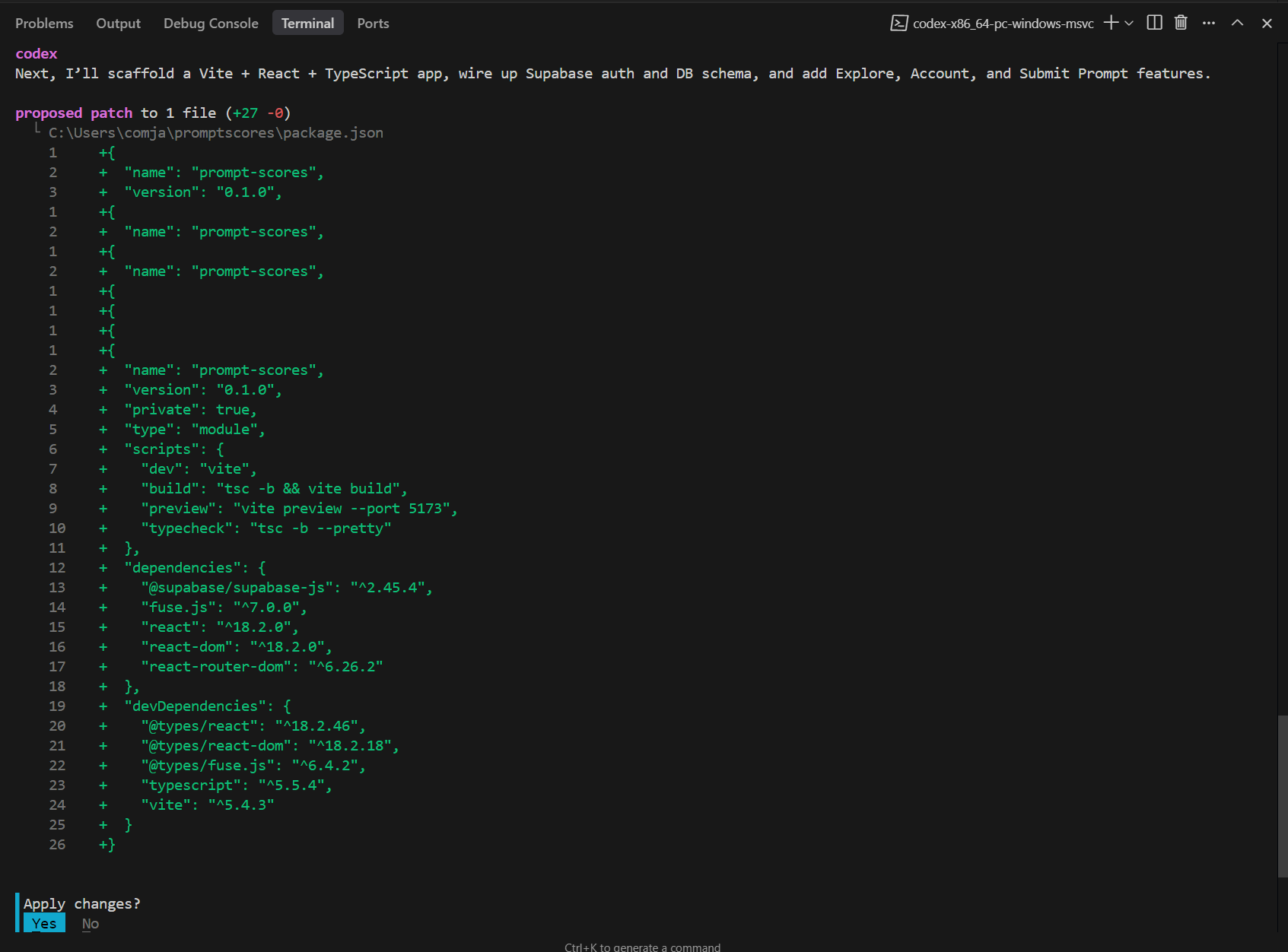 Using Codex CLI to build a web app - by Jake Handy