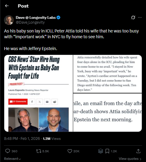 The Wellness Doctor and the Sex Offender: Peter Attia's Epstein ...