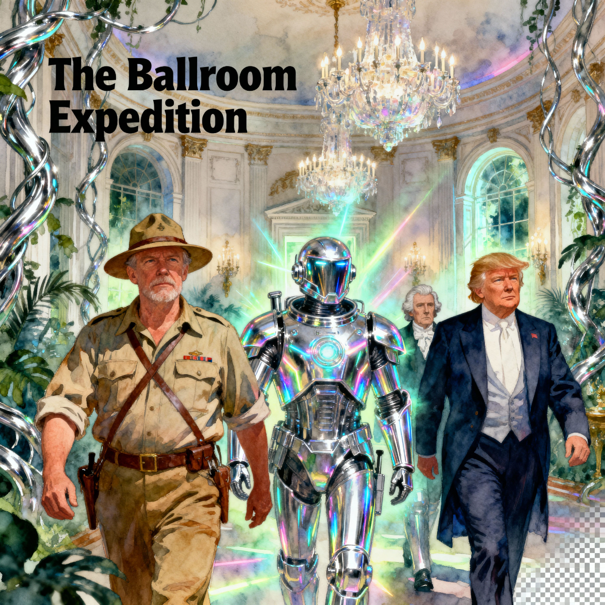 Magick Mica Trump parody art