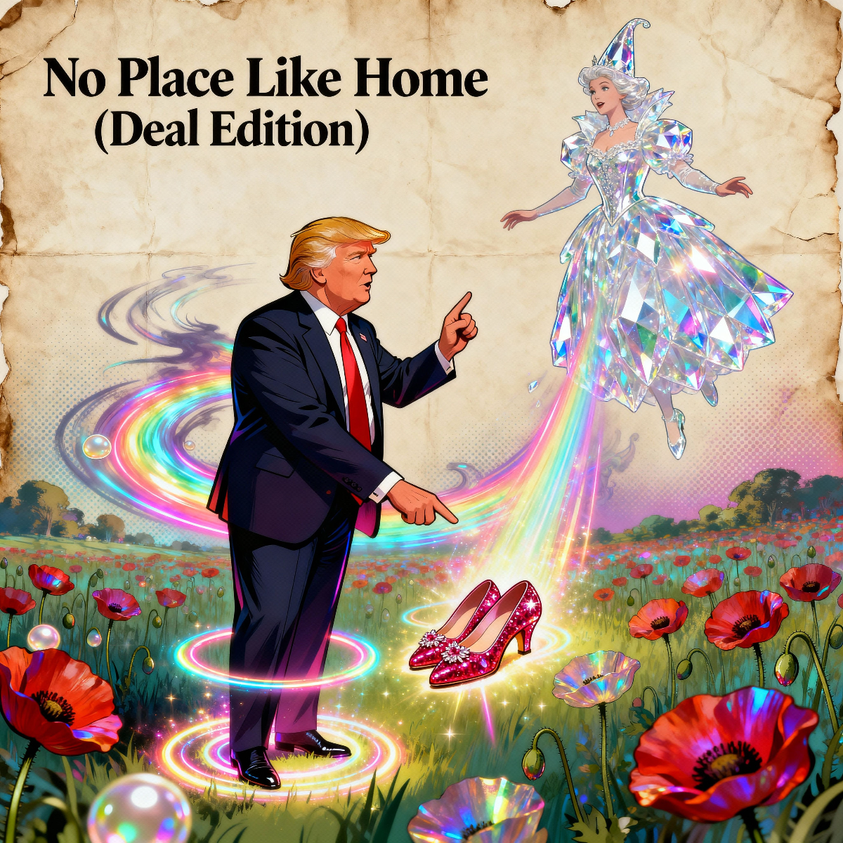 Magick Mica Trump parody art