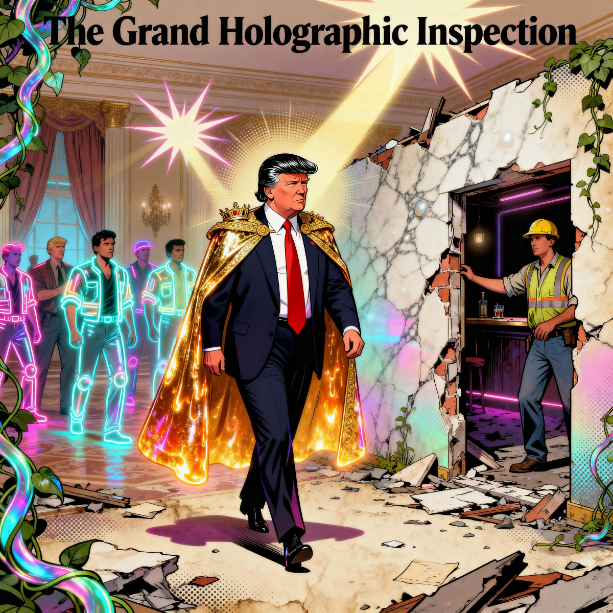 Magick Mica Trump parody art