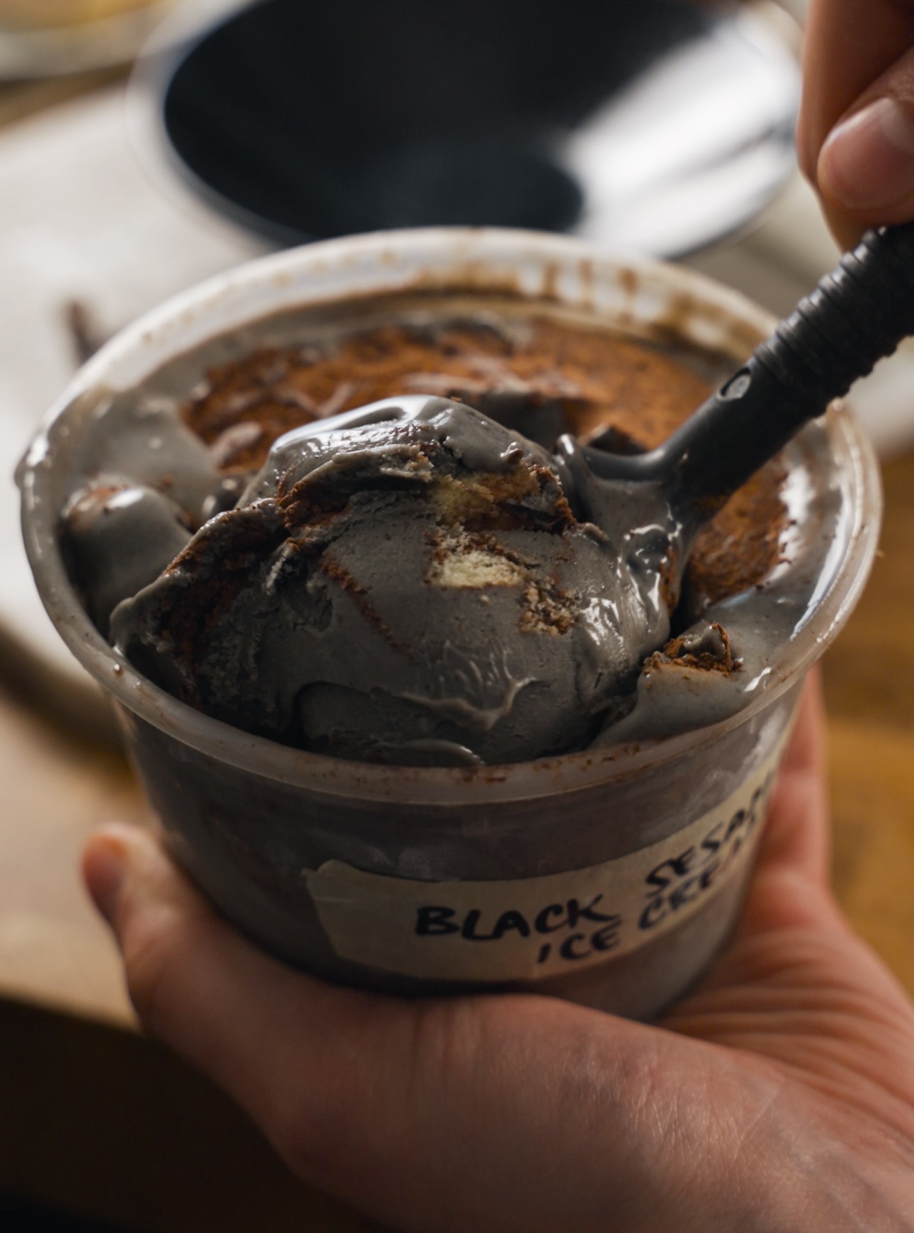 Black Sesam-isu Ice Cream - by Elanne Boake Jeong