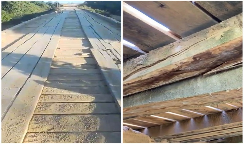 Alex Redano indica recuperação de ponte sobre o rio Massangana no B40 de Alto Paraíso