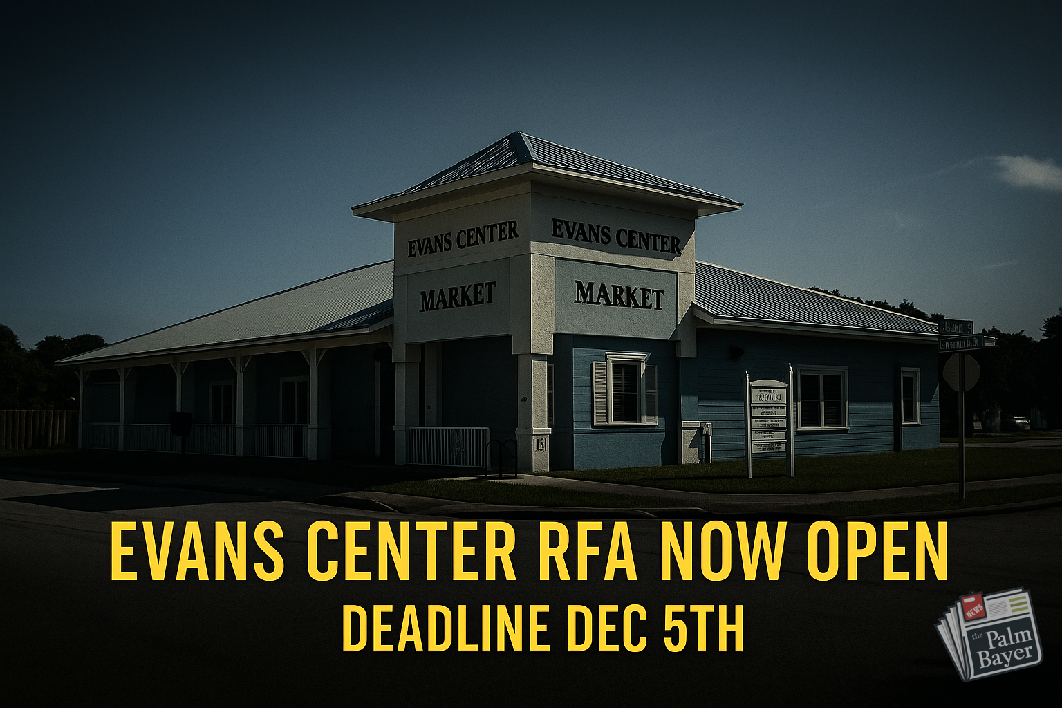 Image for article: Evans Center RFA Opens For New Community Programs In Palm Bay