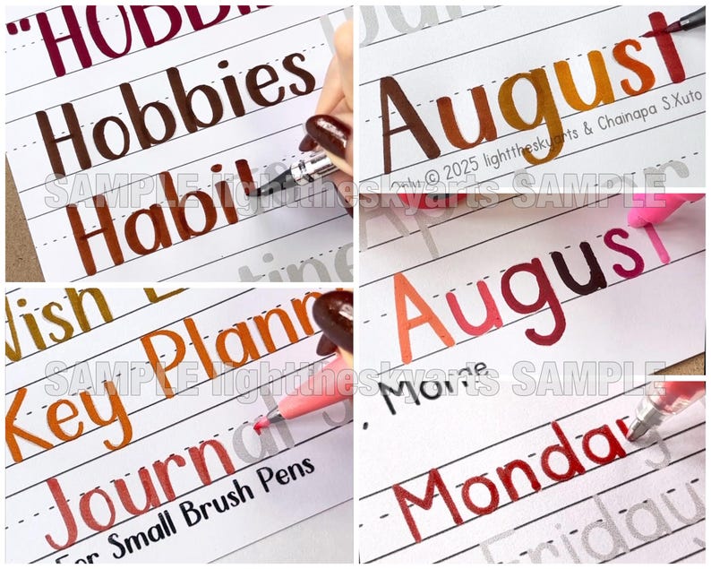 Resource Spotlight: Handwriting and Brush Lettering Planner Practice ...