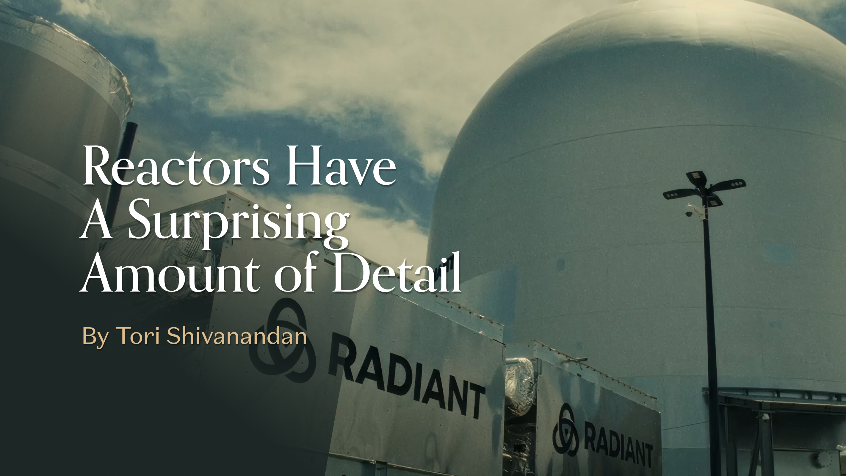 Reactors Have a Surprising Amount of Detail