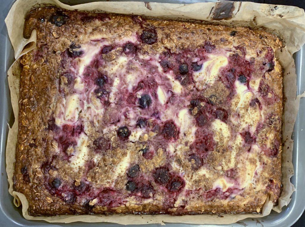Triple Berry Baked Oatmeal