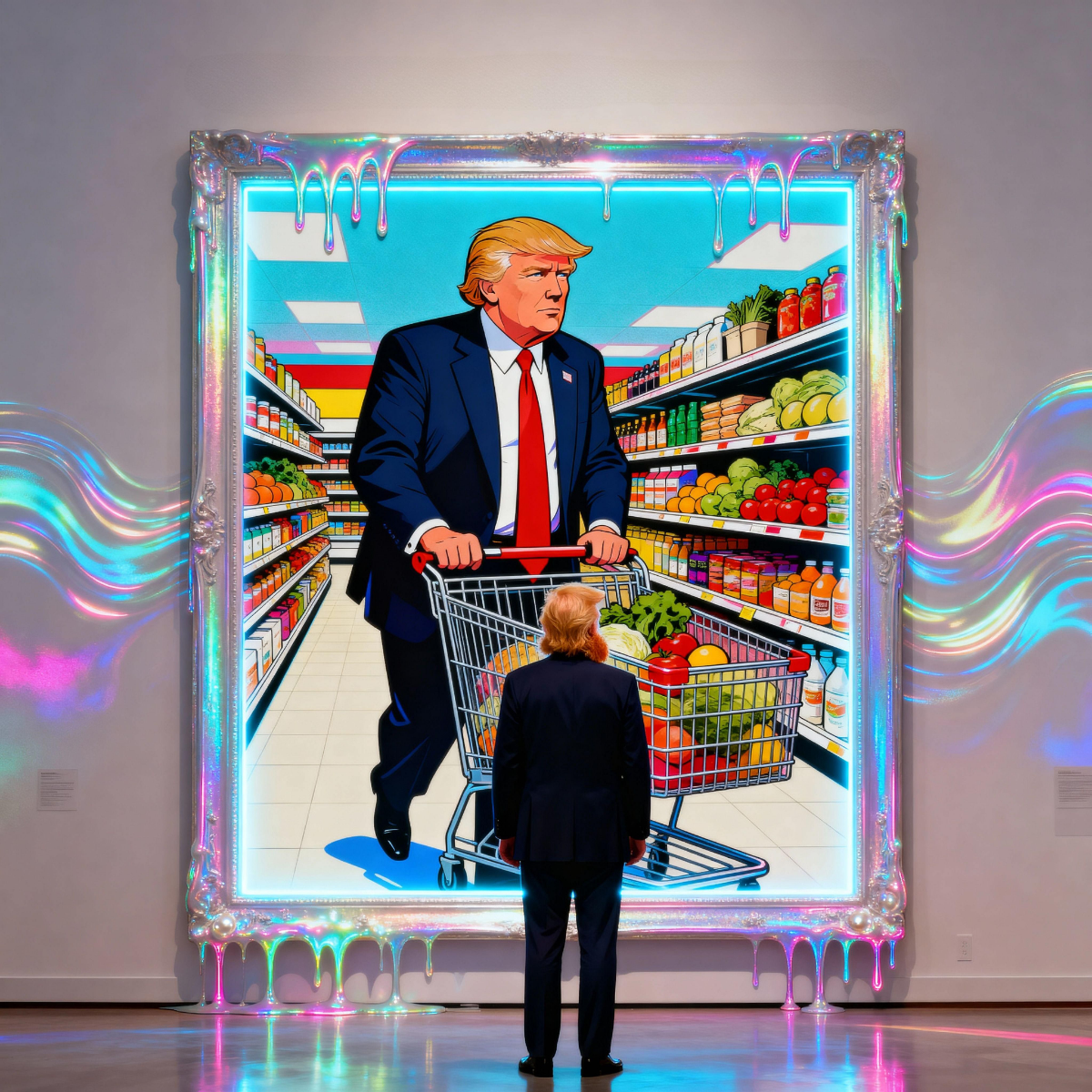 Magick Mica Trump parody art