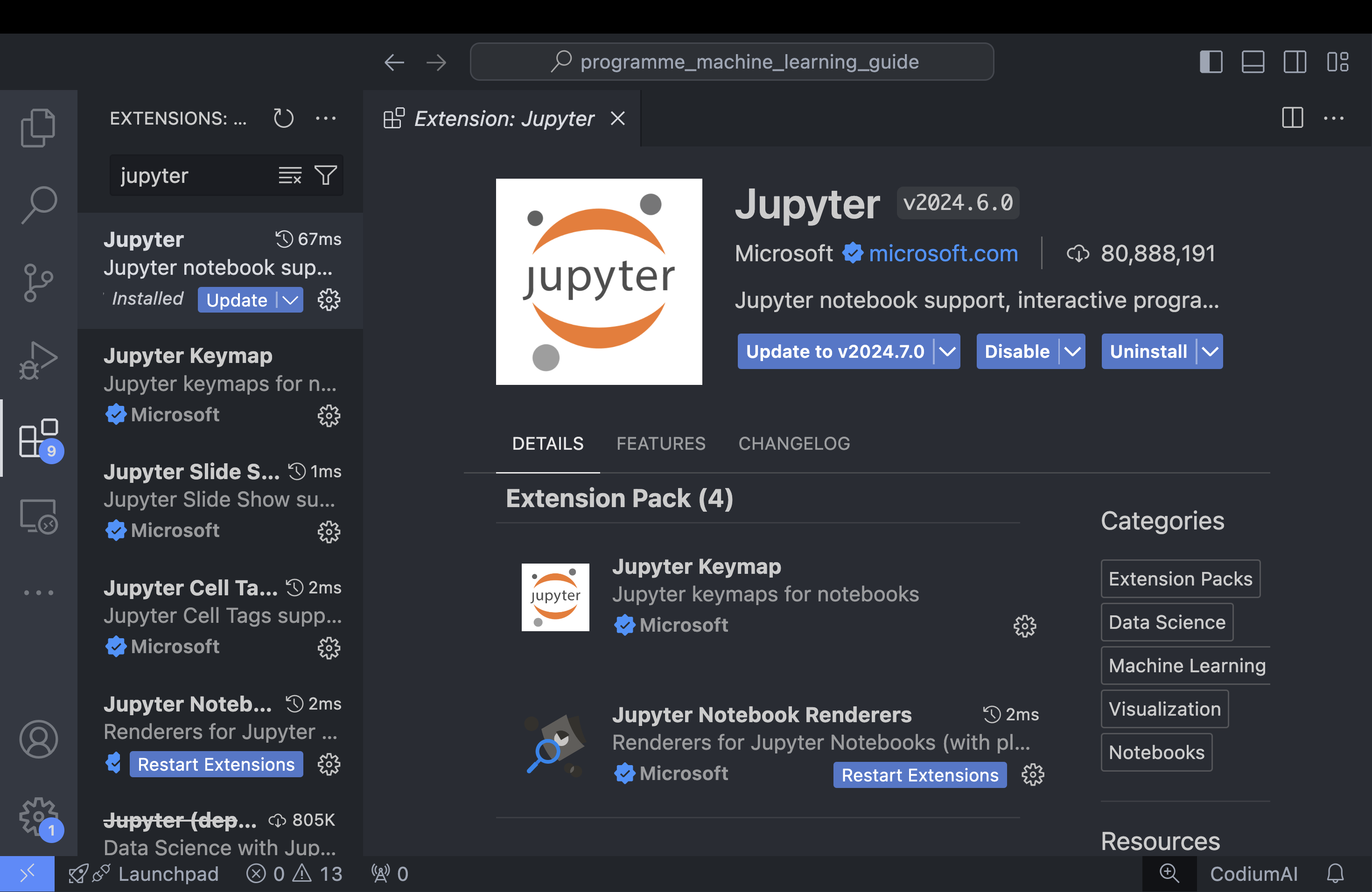 Tutoriel : Jupyter, VS Code et la fenêtre interactive.