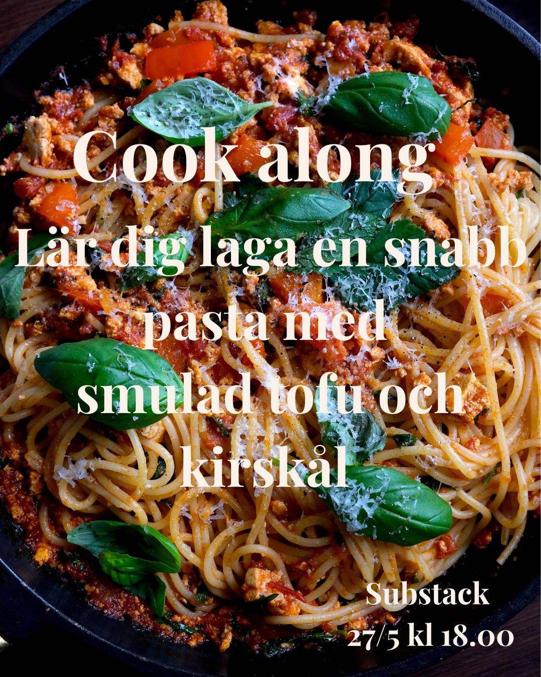Lär dig mer om kirskål - var med och laga en snabb pasta med smulad tofu och kirskål 👩🏻‍🍳💚🌿