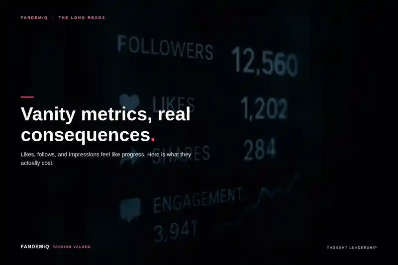 Vanity metrics are expensive.