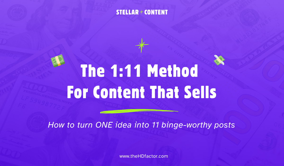 The 1:11 Method For Content That Sells
