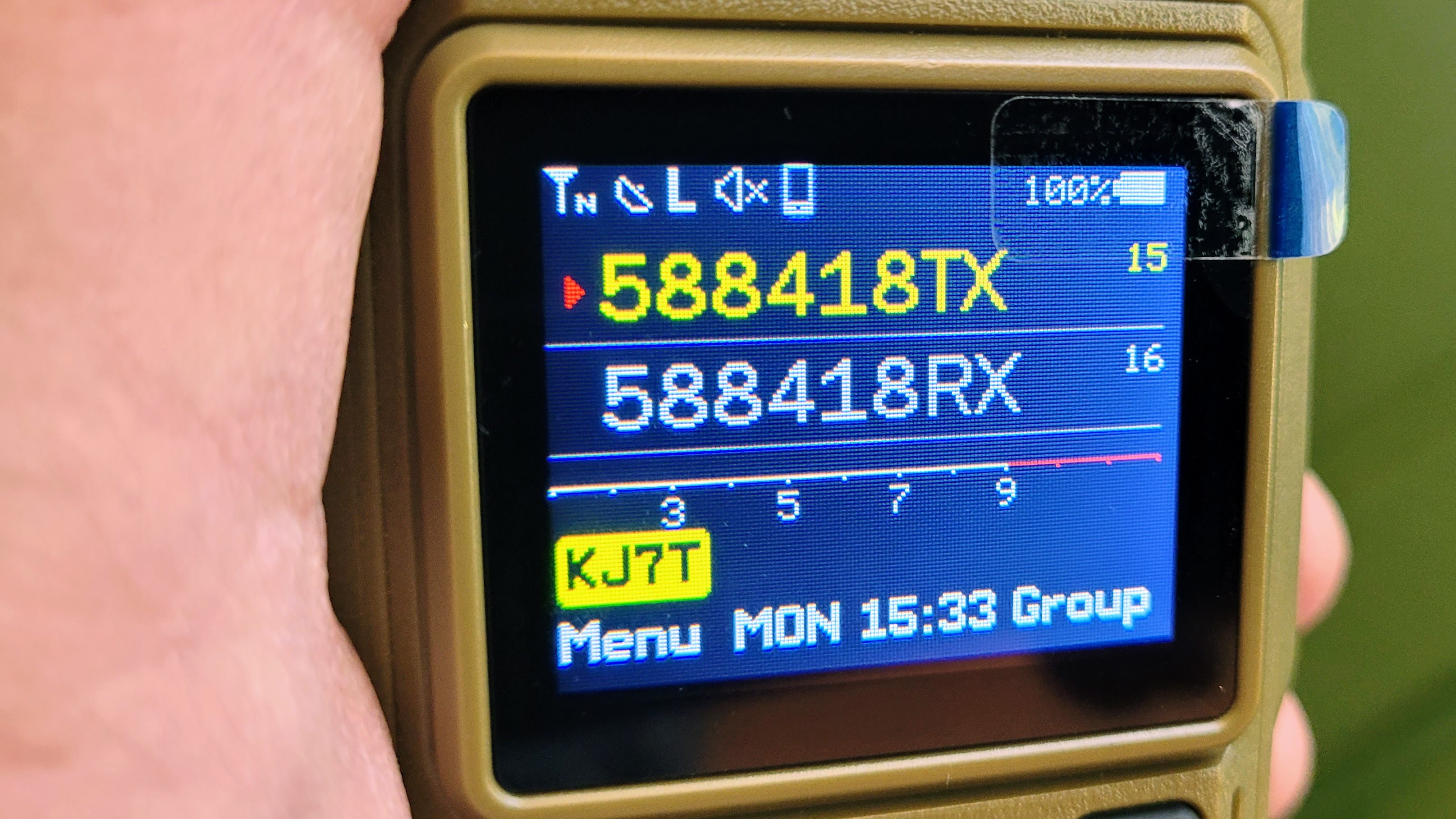 Viewing at a slight angle shows the channel numbers