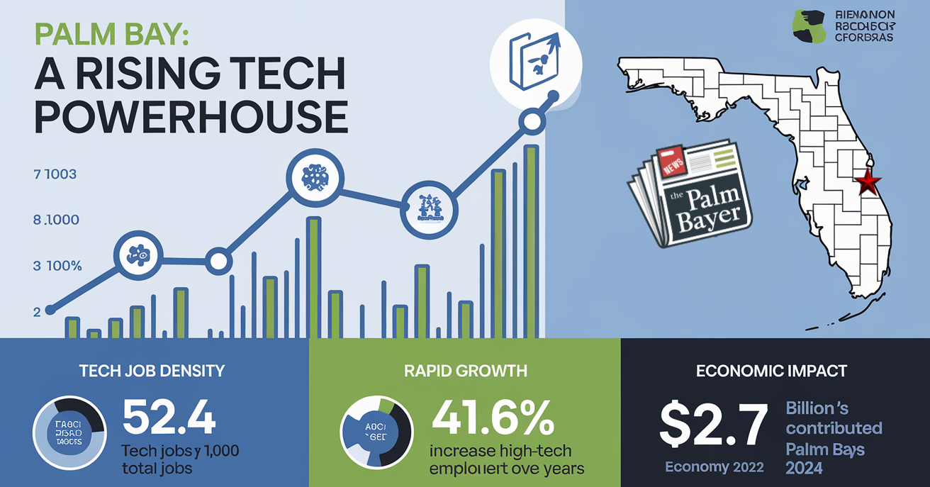 Image for article: Palm Bay Ranks #9 as a U.S. Tech Hub