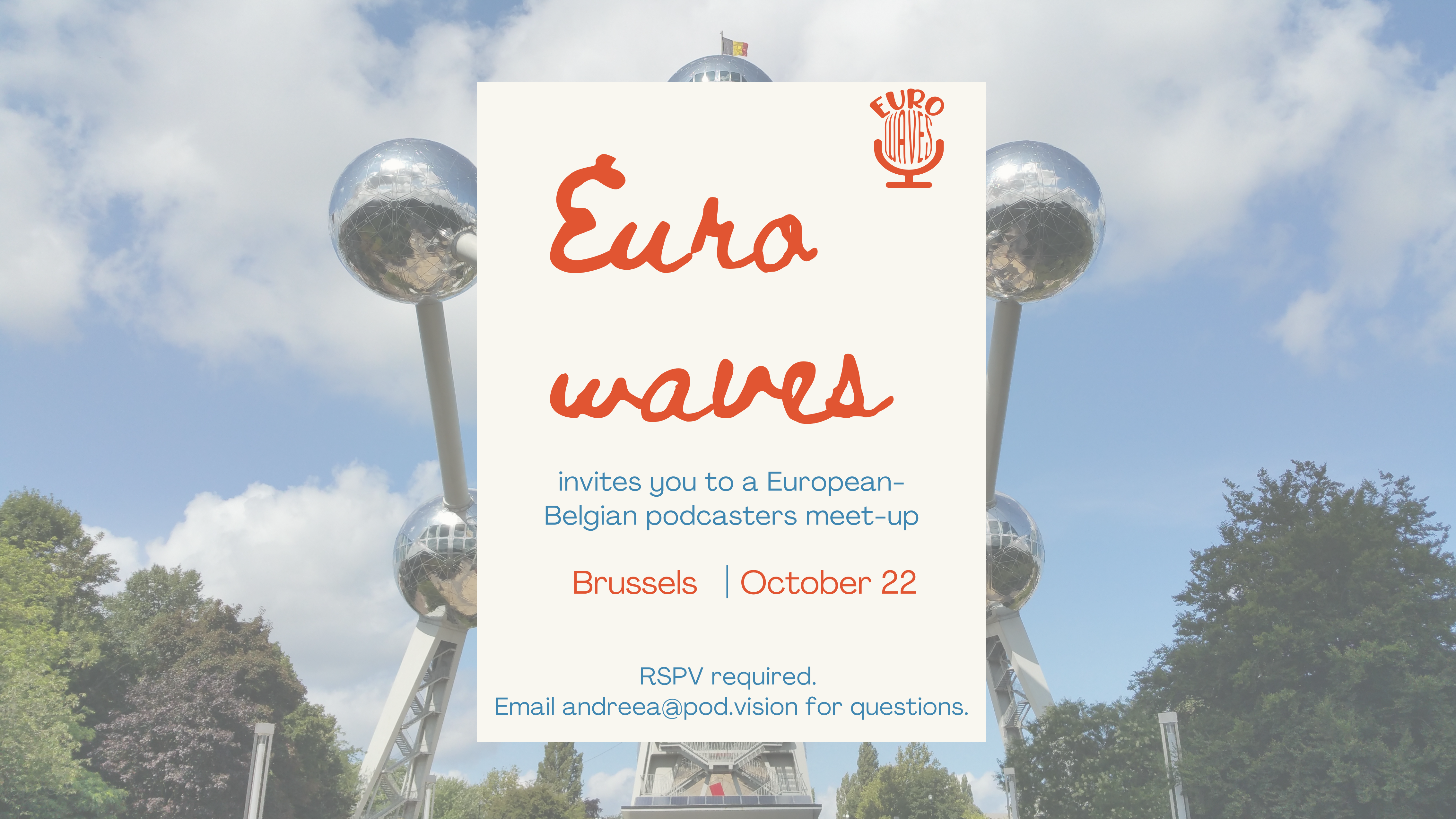 🇧🇪📍Brussels Podcasters Meet-up Announcement